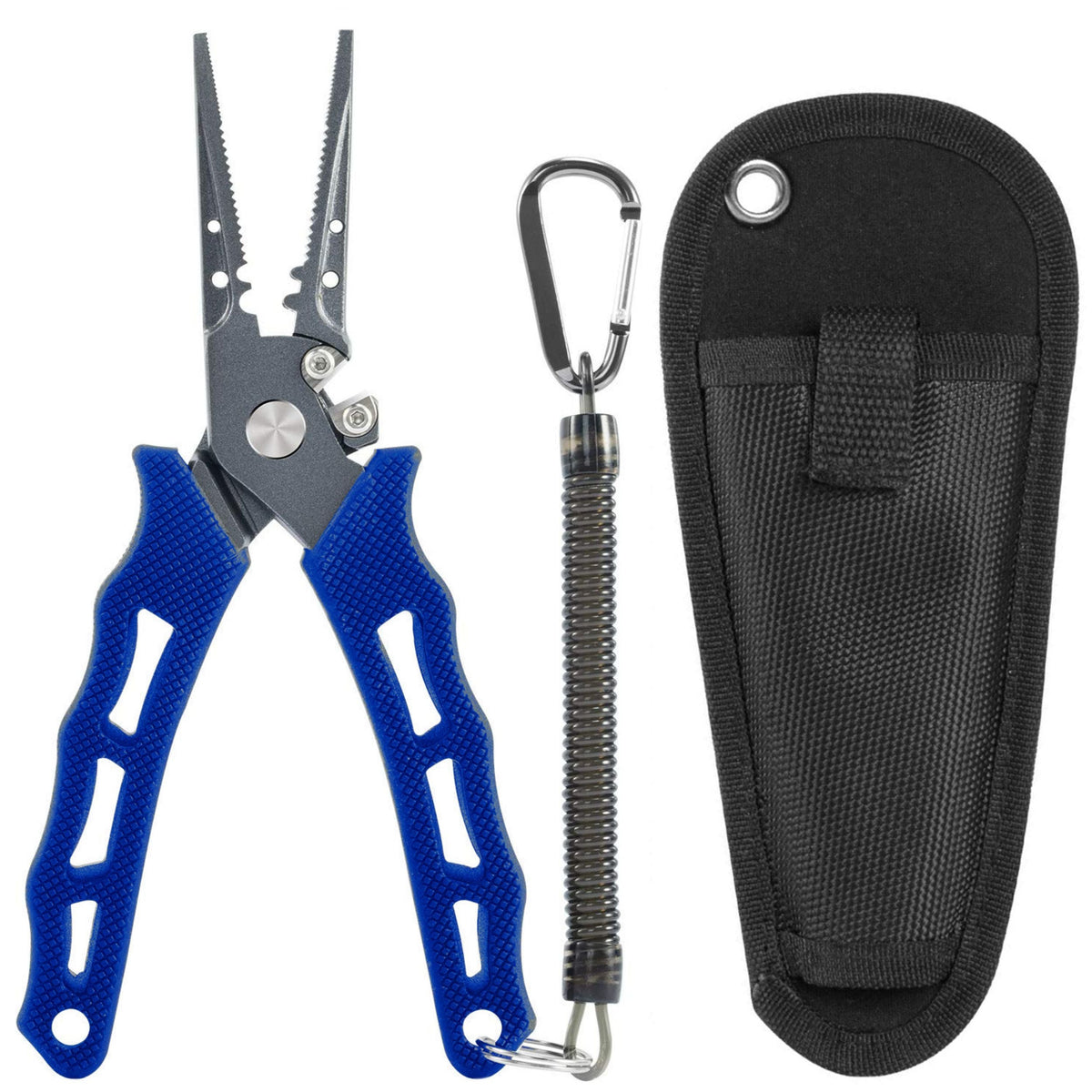 Sheath and Coiled Lanyard for Secure Carrying in Kayak or Boat
