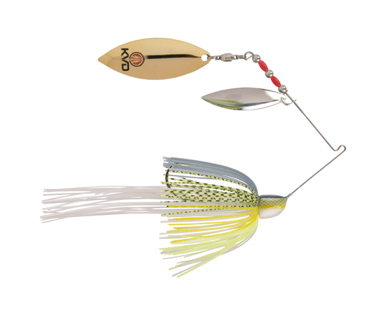 Baits Strike King KVD Finesse Double Willow Spinnerbait Chartreuse Sexy Shad Strike King KVD Finesse Spinnerbait | Pescador Fishing Supply
