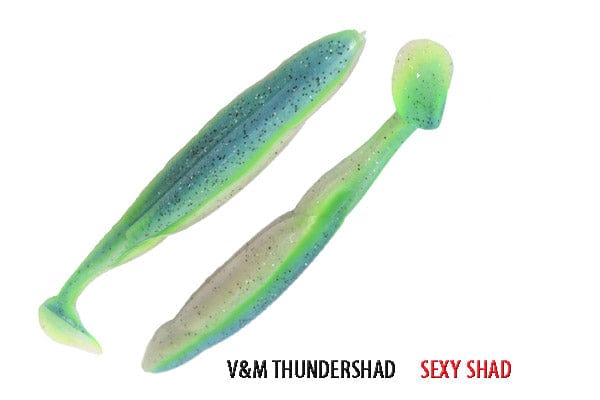 Soft Plastic Thunder Shad 5" / Sexy Shad Thunder Shad