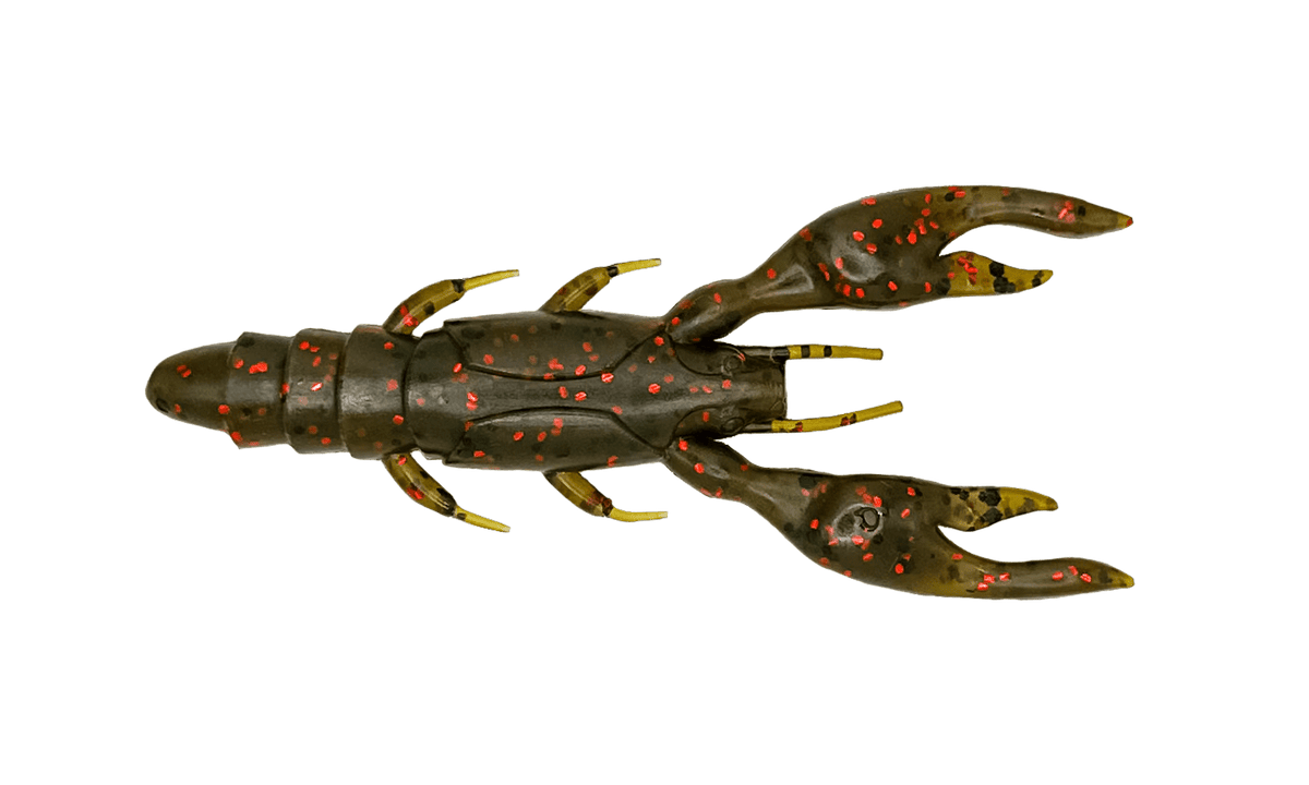 Fishing Lures Toad Thumper Bad Craw - Green Pumpkin Red (Pack of 7) Toad Thumper Lure Co. Bad Craw - Pescador Fishing Supply