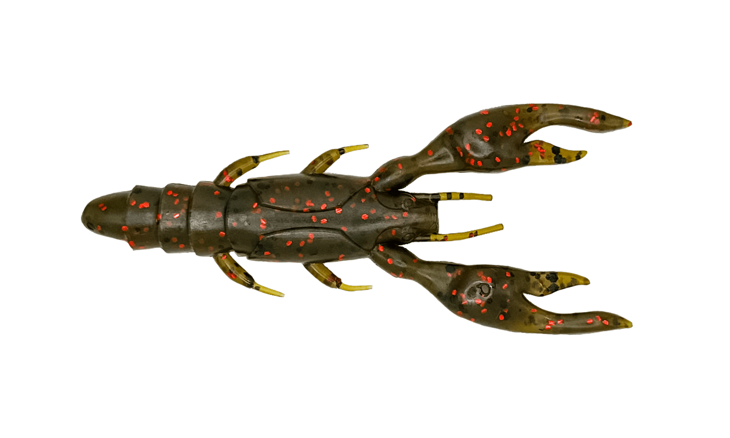 Fishing Lures Toad Thumper Bad Craw - Green Pumpkin Red (Pack of 7) Toad Thumper Lure Co. Bad Craw - Pescador Fishing Supply