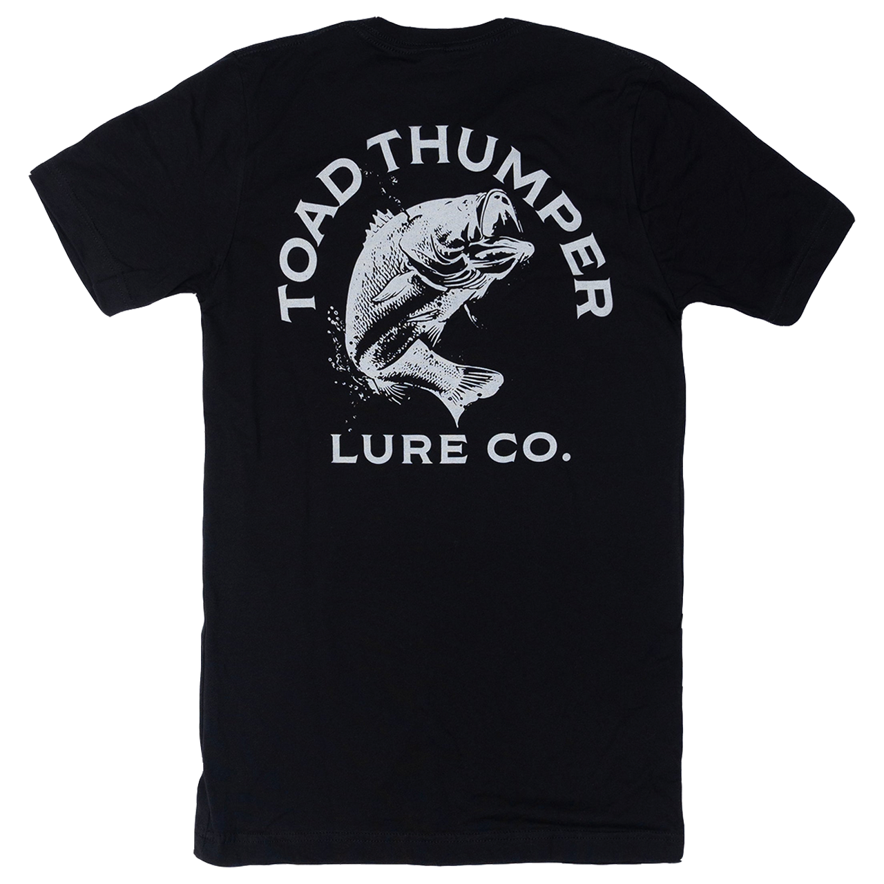 Fishing Shirt ToadThumper Black Short Sleeve Fishing Tee – 100% Cotton SM-4XL ToadThumper Black Fishing Tee 100% Cotton – Pescador Fishing Supply