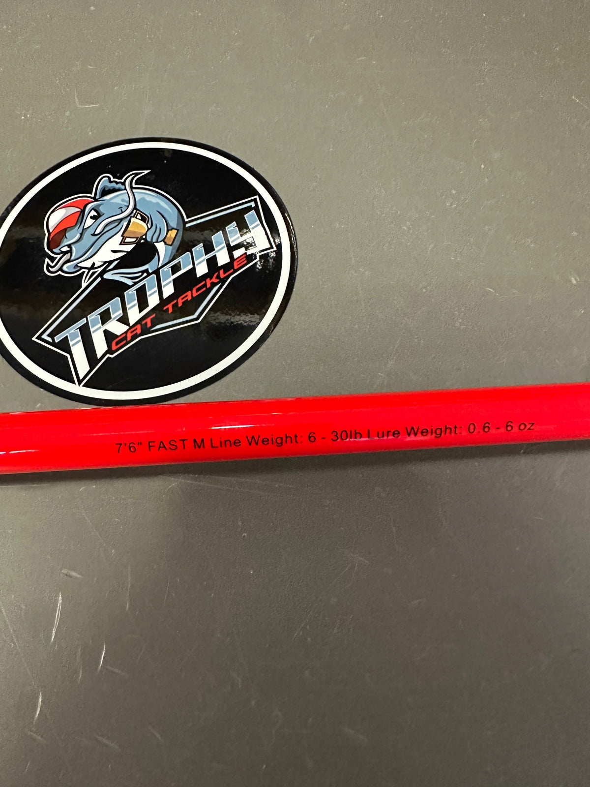 Baitcasting Fishing Rods Trophy Cat Fire 7’6″ Casting Catfish Rod Medium Trophy Cat Fire 7’6″ Casting Catfish Rod – Glow Night Power