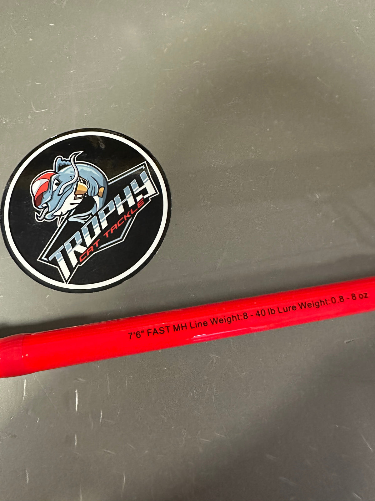 Baitcasting Fishing Rods Trophy Cat Fire 7’6″ Casting Catfish Rod Medium Heavy Trophy Cat Fire 7’6″ Casting Catfish Rod – Glow Night Power