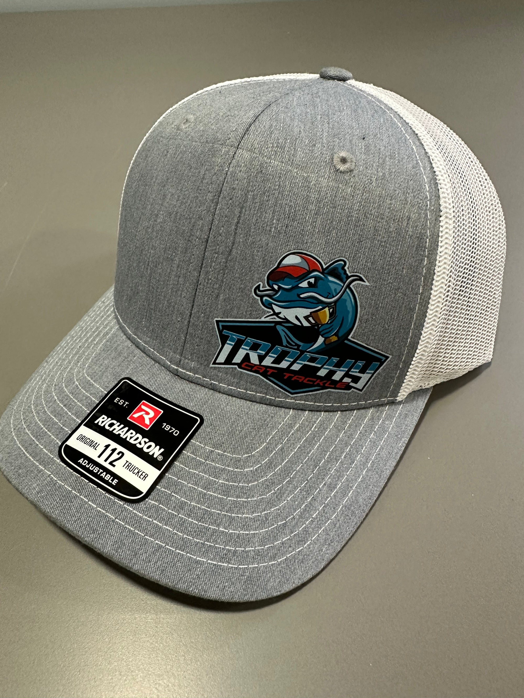 Swag Trophy Cat Tackle Grey/White Snap Back Trucker Hat Trophy Cat Tackle Grey/White Snap Back Trucker Hat