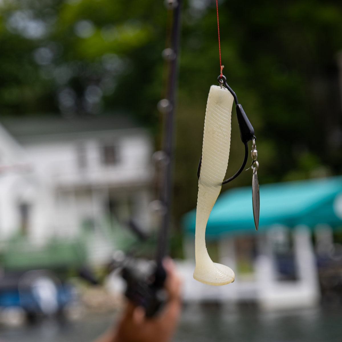 Reaction Tackle Bladed Tungsten Weighted Swimbait Hooks – 3-Pack