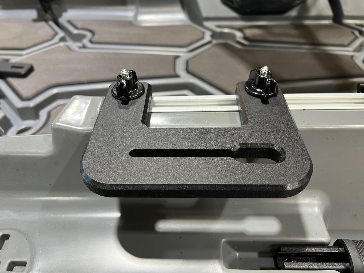 Kayak Accessories Universal Accessory Mounting Plate 6" With Built In Track Universal Accessory Mounting Plate