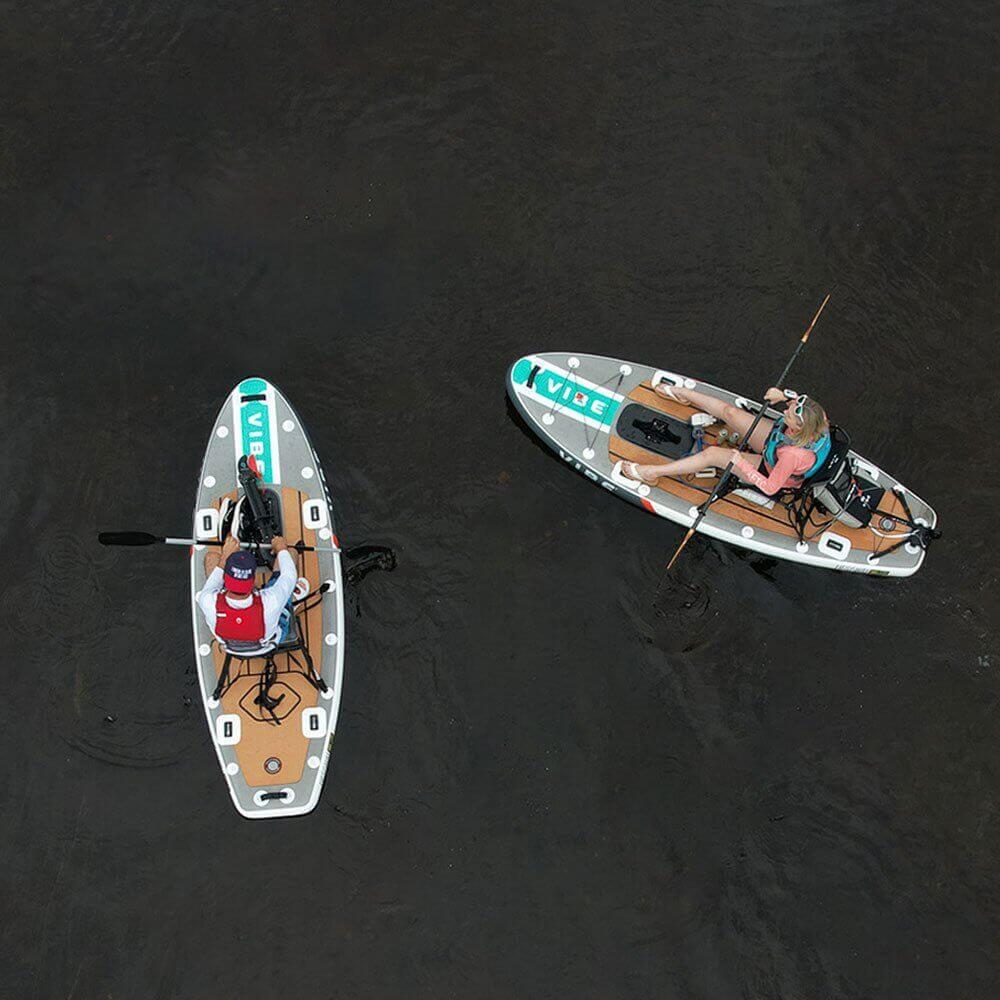 Lightweight inflatable kayak solo transport setup  