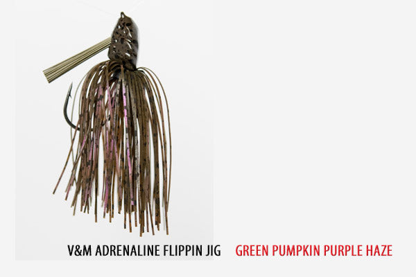 Bass Jigs V&M Baits Adrenaline Flippin' Jig 5/8oz - Heavy Cover Bass Crusher Best 5/8oz Flippin Jig for Bass | V&M Baits Adrenaline Flippin Jig