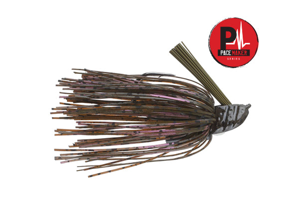 Bass Jigs V&M Baits Adrenaline Flippin' Jig 5/8oz - Heavy Cover Bass Crusher 5/8oz / Green Pumpkin Purple Haze Best 5/8oz Flippin Jig for Bass | V&M Baits Adrenaline Flippin Jig