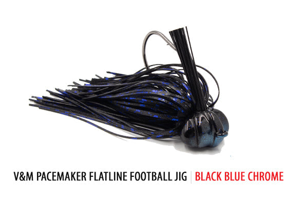 Bass Jigs V & M Baits Flatline Football Jig Football Jig for Bass Fishing | V&M Flatline Jig
