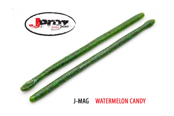Soft Plastic V & M Baits J-Mag 10.5" Finesse Worm 10.5 Inch Magnum Finesse Worm for Big Bass on Offshore Ledges