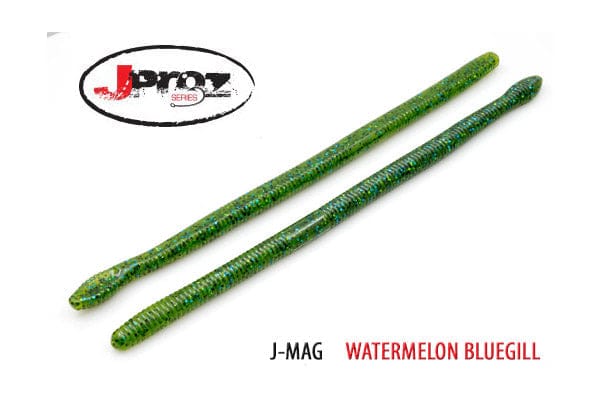 Soft Plastic V & M Baits J-Mag 10.5" Finesse Worm 10.5 Inch Magnum Finesse Worm for Big Bass on Offshore Ledges
