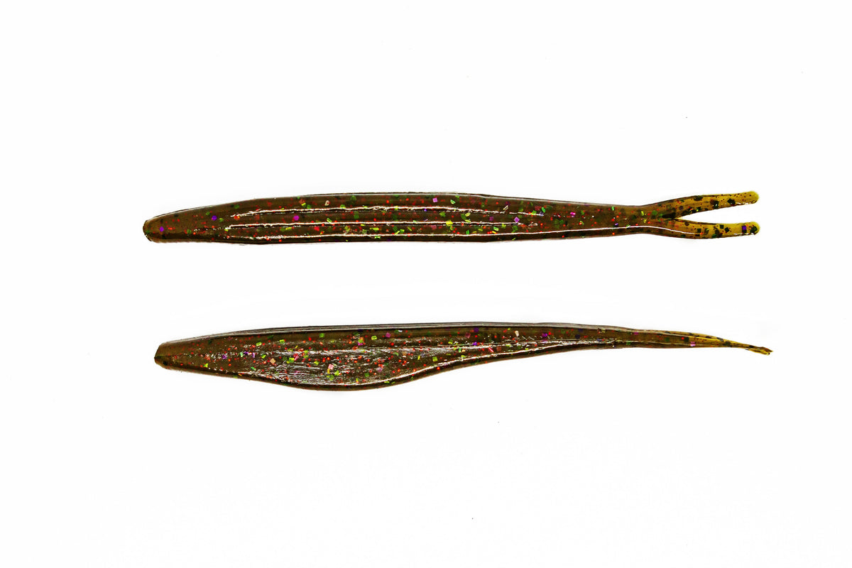 Soft Plastic V & M Baits Pork Shad 2.0 - Forked Tail Soft Jerkbait V&M Candy Soft Jerkbait for Bass | Forked Tail Twitch Action