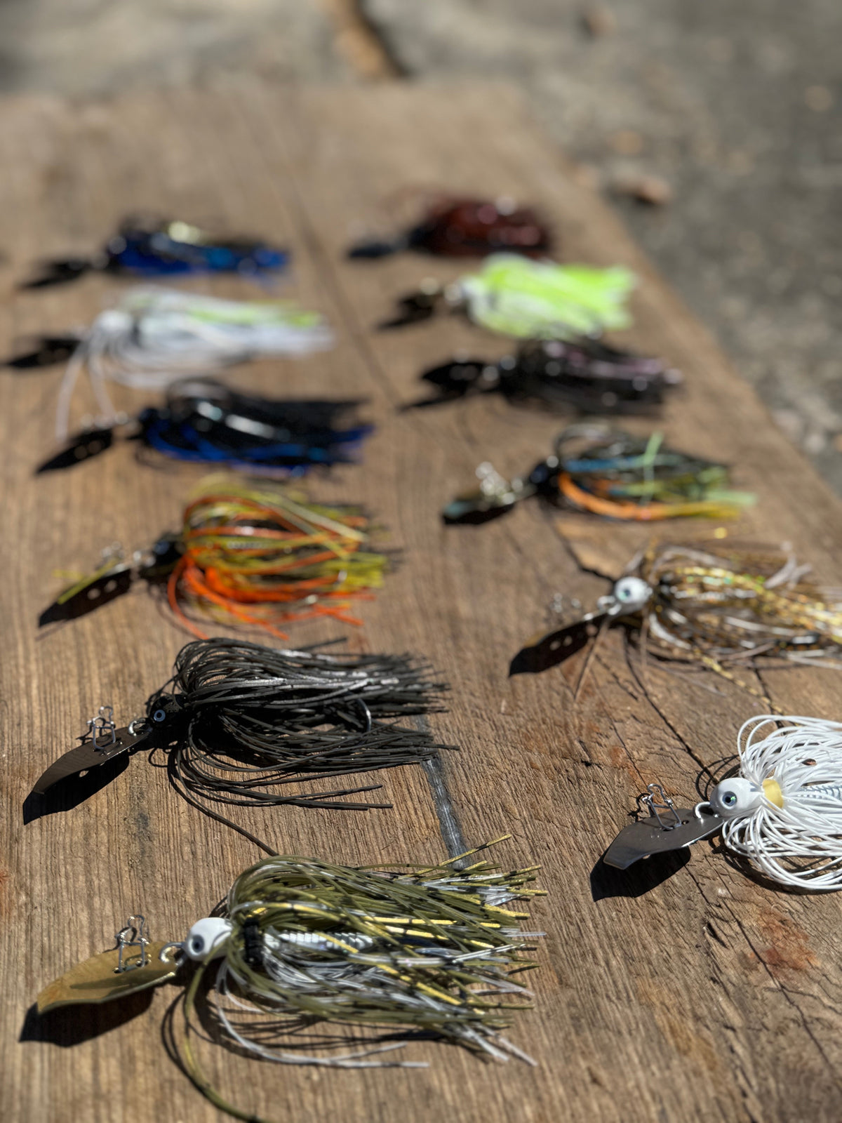 Bladed Jigs V & M Baits The Blade Best Bladed Jig for Bass in the Grass | Weedless Vibrating Swim Jig