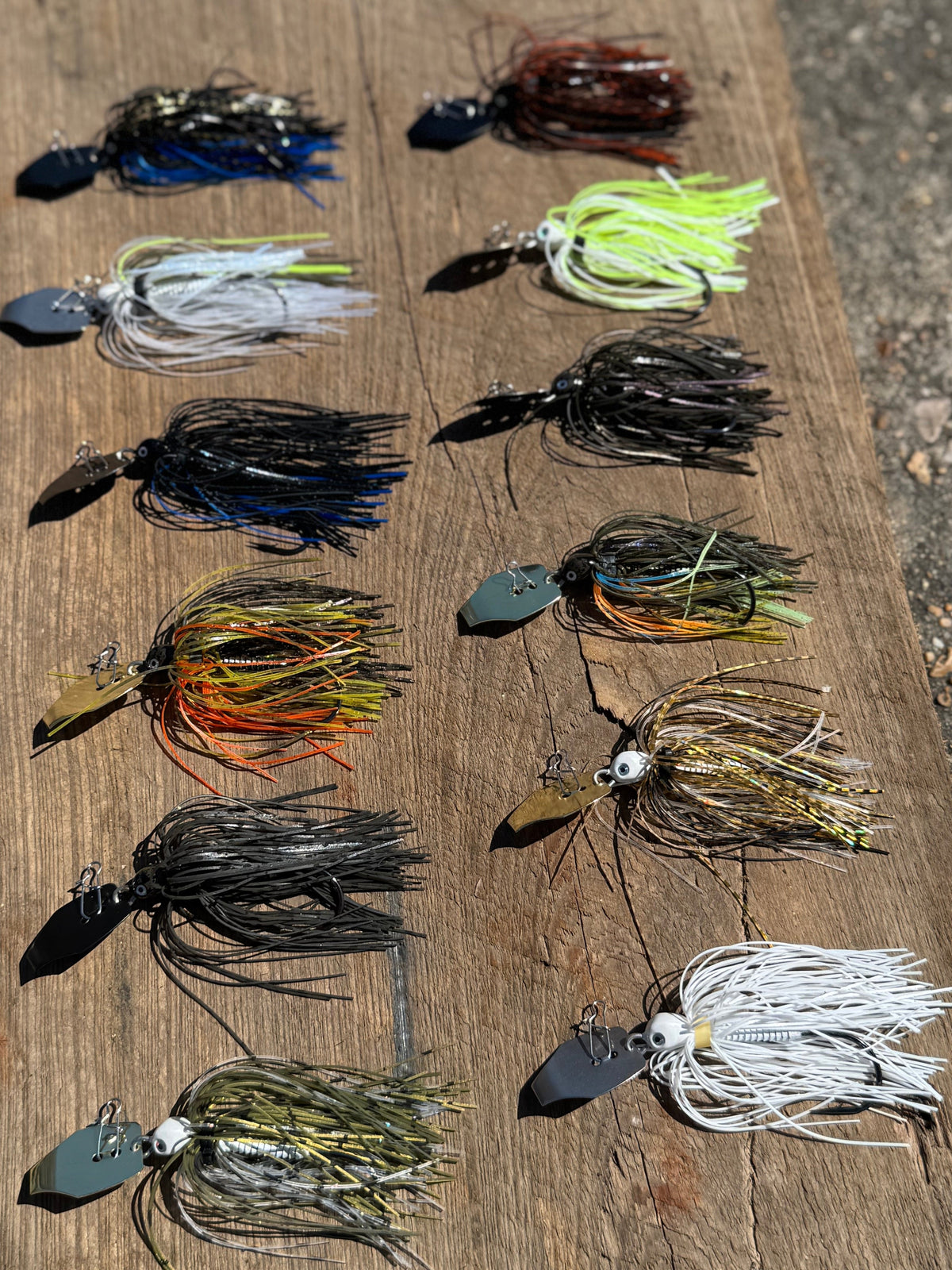 Bladed Jigs V & M Baits The Blade Best Bladed Jig for Bass in the Grass | Weedless Vibrating Swim Jig