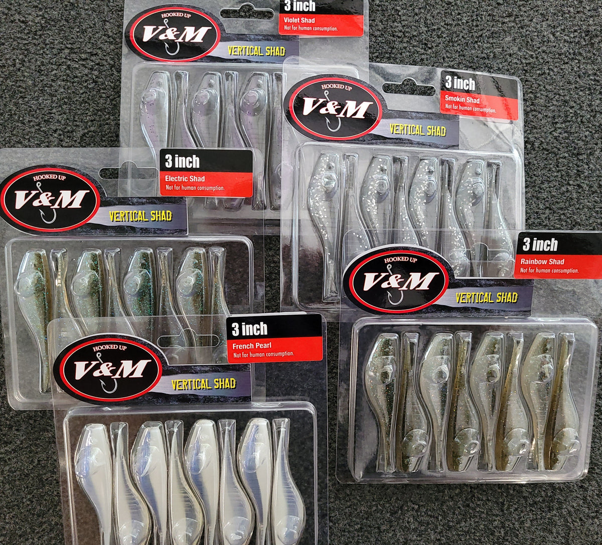 Soft Plastic Vertical Shad Vertical Shad