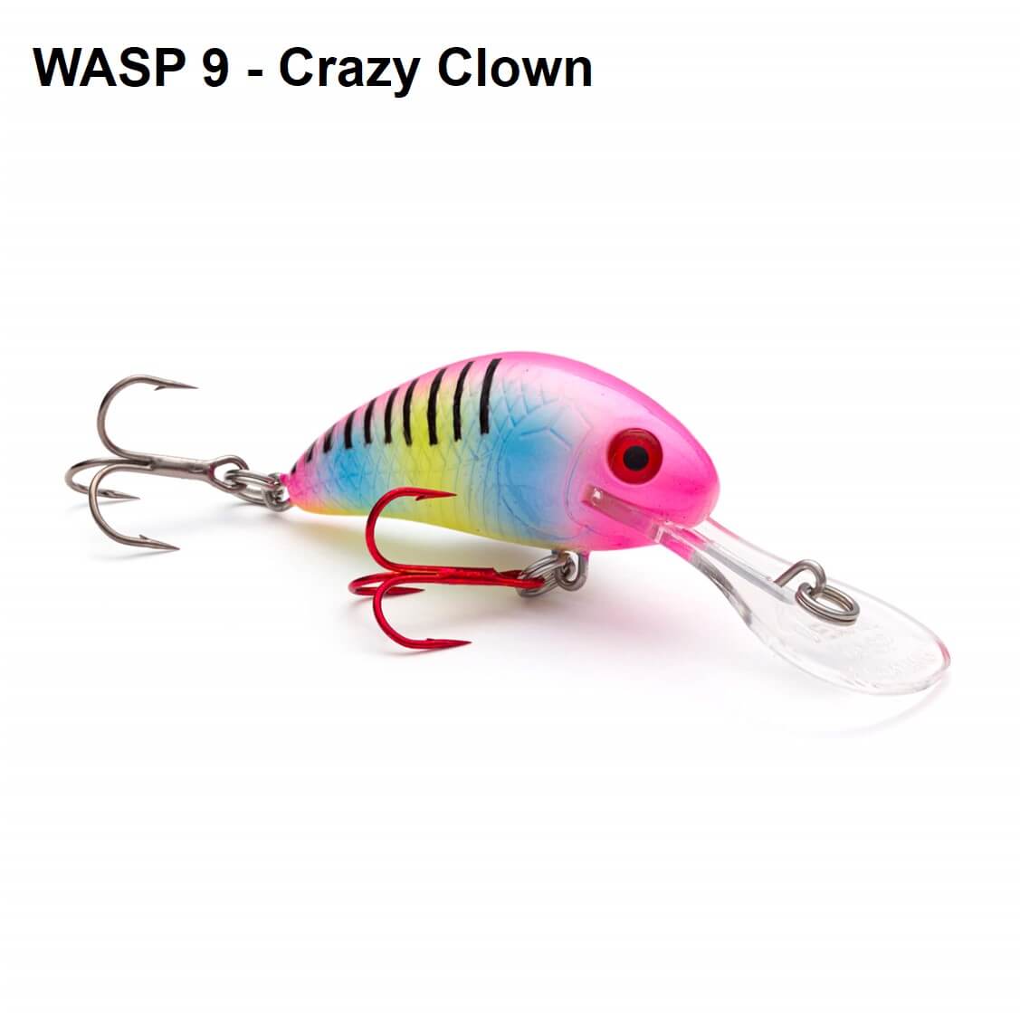 Crankbaits VEXAN® Rattlin’ Wasp Crankbait #5 / Crazy Clown VEXAN® Rattlin’ Wasp Crankbait – Pescador Fishing Supply