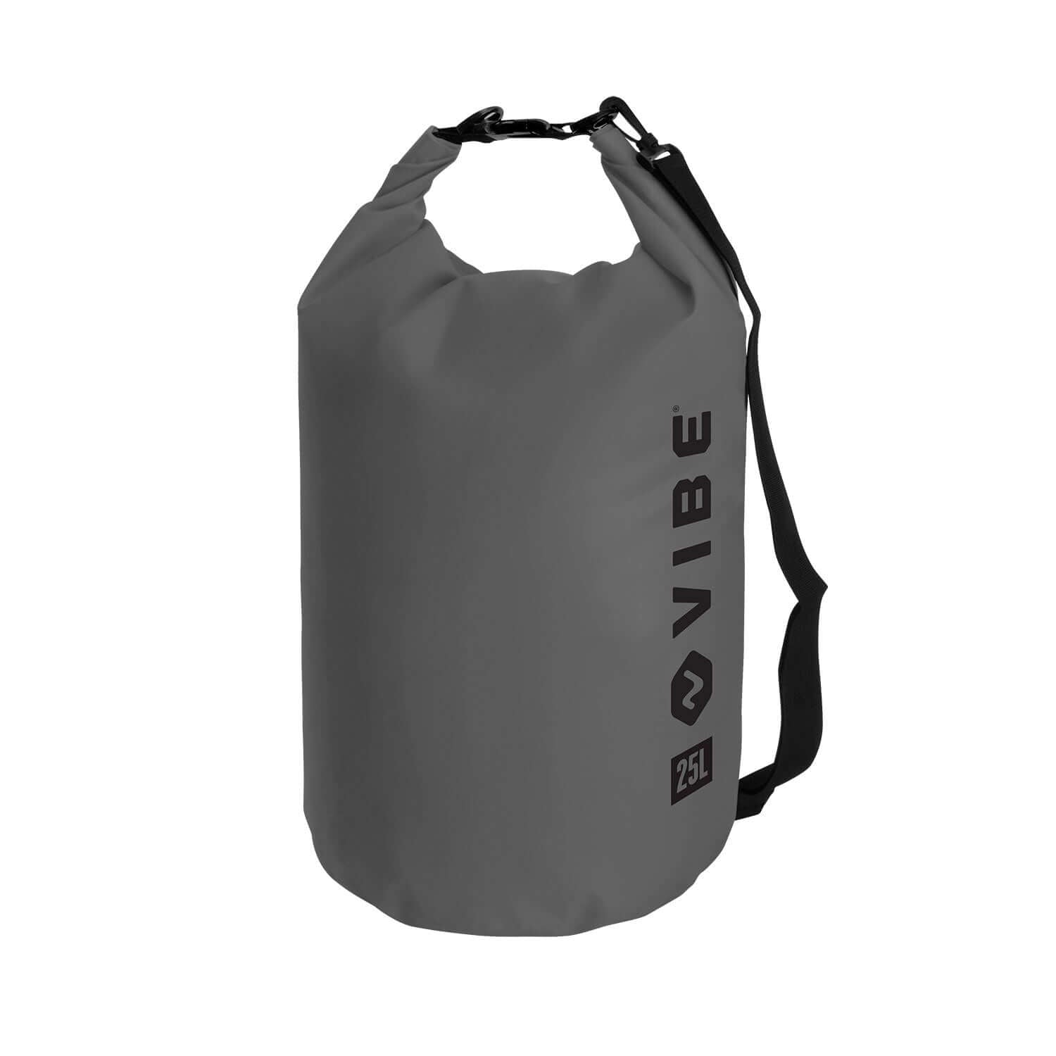 vibe 25l waterproof dry bag pvc roll top raven