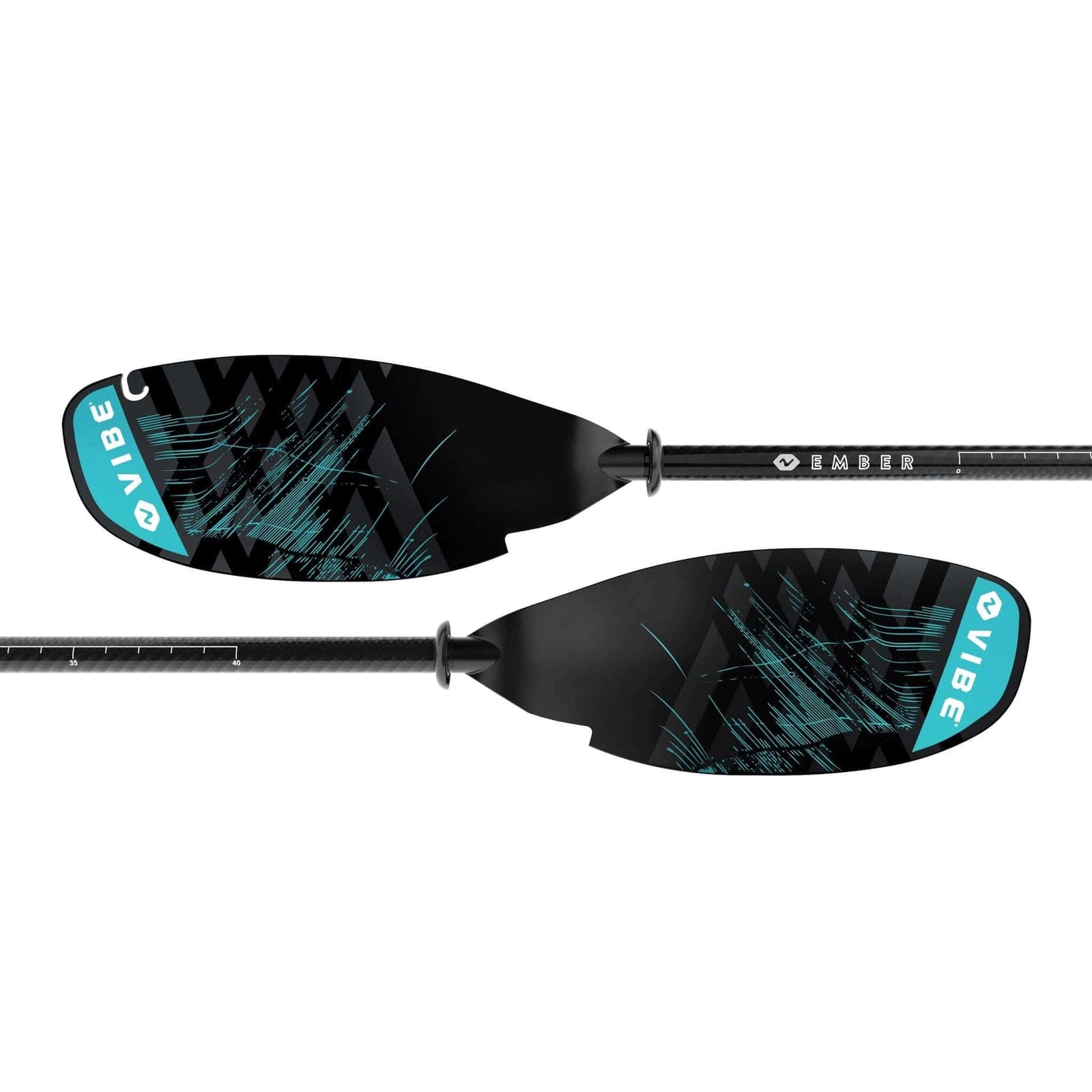 Kayak Paddles Vibe Ember Carbon Fiber Paddle Caribbean Blue Vibe Ember Carbon Fiber Paddle - Pescador Fishing Supply