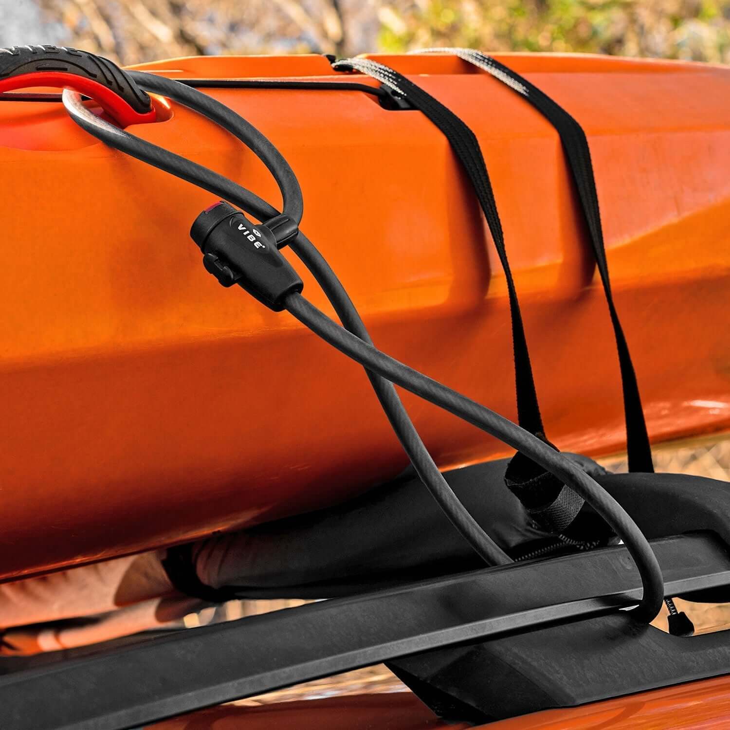 46-inch rubber-coated kayak cable lock