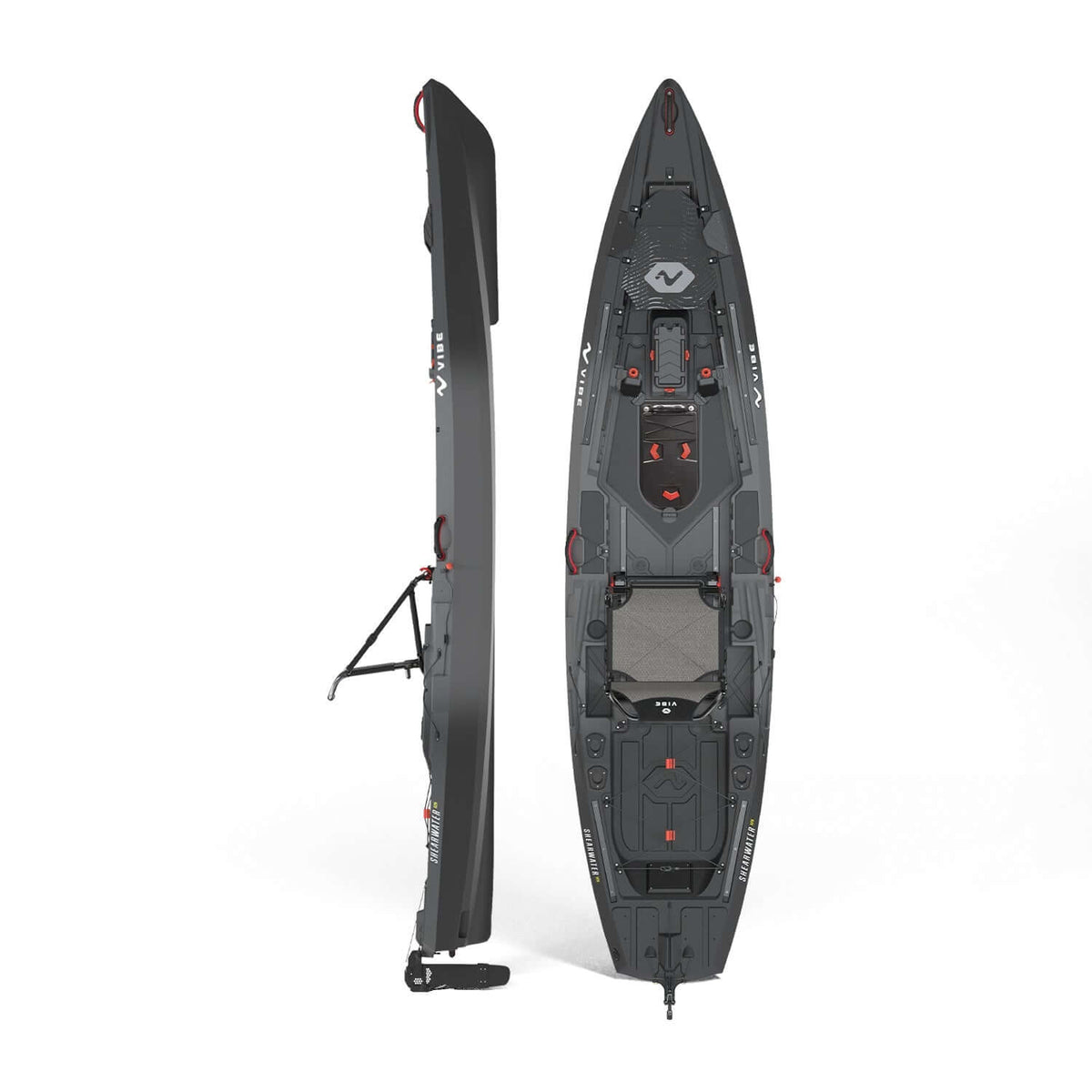 Kayaks Vibe Kayaks Shearwater 125 Fishing Kayak Raven Vibe Shearwater 125 Fishing Kayak – Pescador Fishing Supply