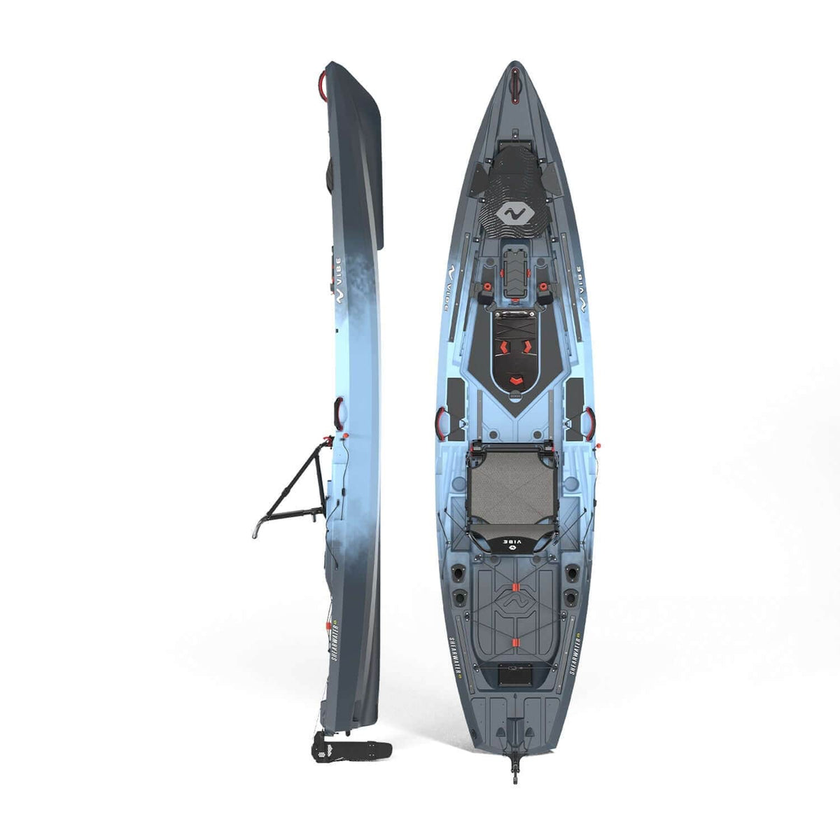 Kayaks Vibe Kayaks Shearwater 125 Fishing Kayak Slate Blue Vibe Shearwater 125 Fishing Kayak – Pescador Fishing Supply