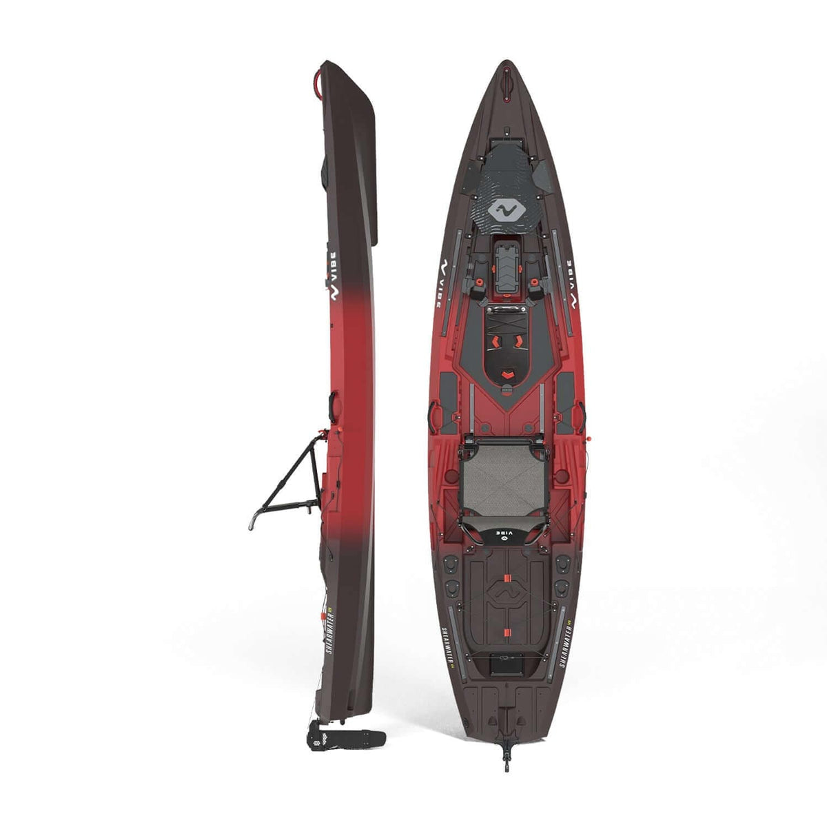 Kayaks Vibe Kayaks Shearwater 125 Fishing Kayak Tsunami Red Vibe Shearwater 125 Fishing Kayak – Pescador Fishing Supply