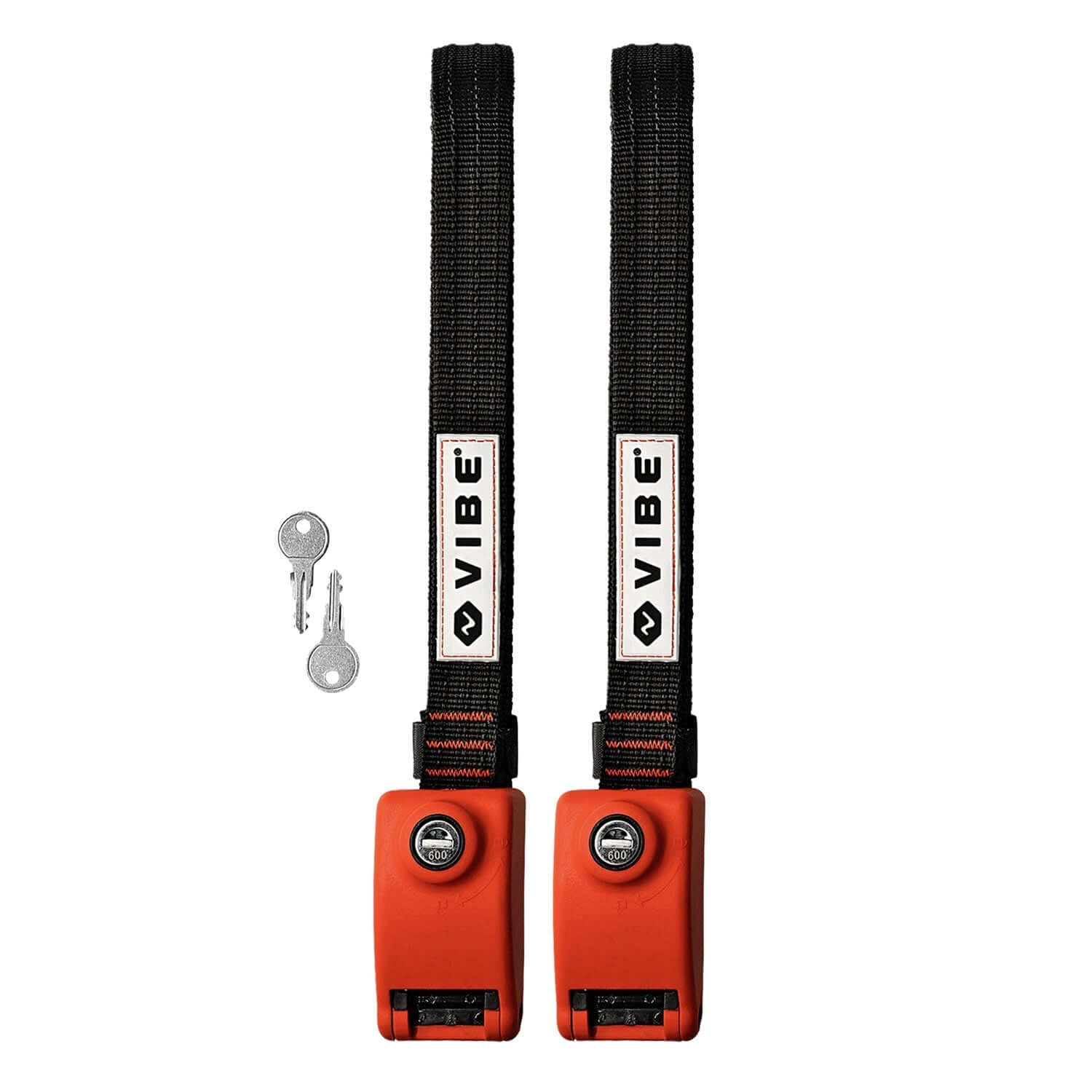 Heavy-duty cam straps with keyed lock