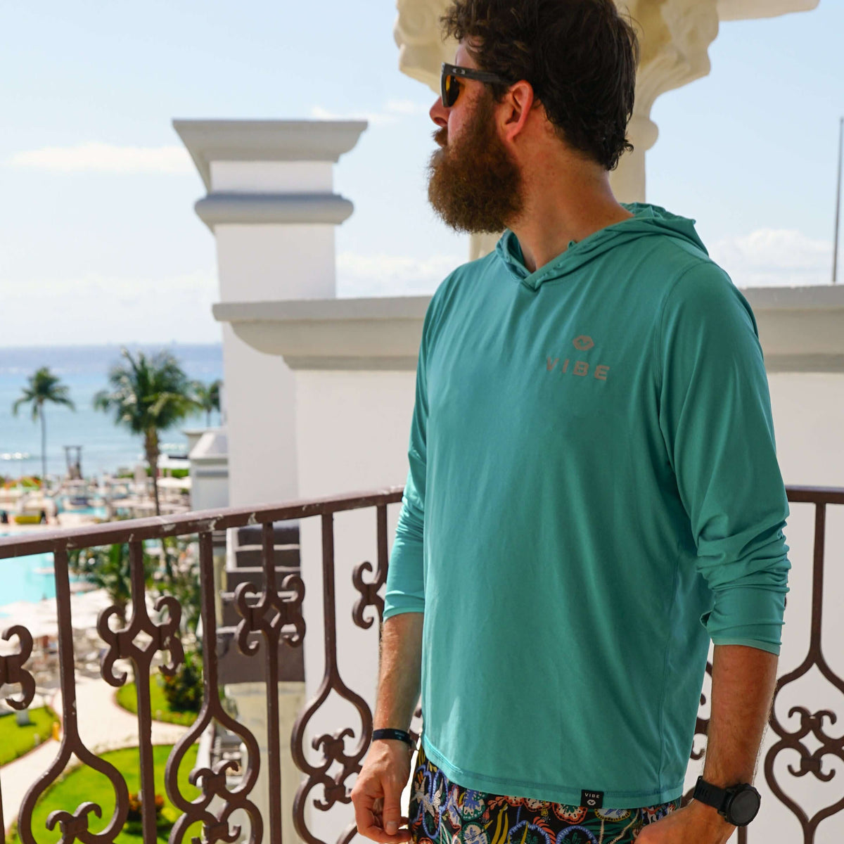 Fishing Shirt Vibe Performance Hoodie Caribbean Blue / S Vibe Performance Hoodie – Pescador Fishing Supply