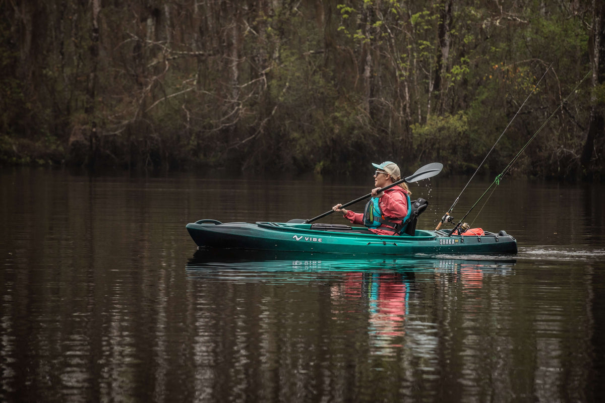 Kayaks Vibe Shaka 100 Sit-Inside Kayak Caribbean Blue Vibe Kayaks Shaka 100 – Pescador Fishing Supply