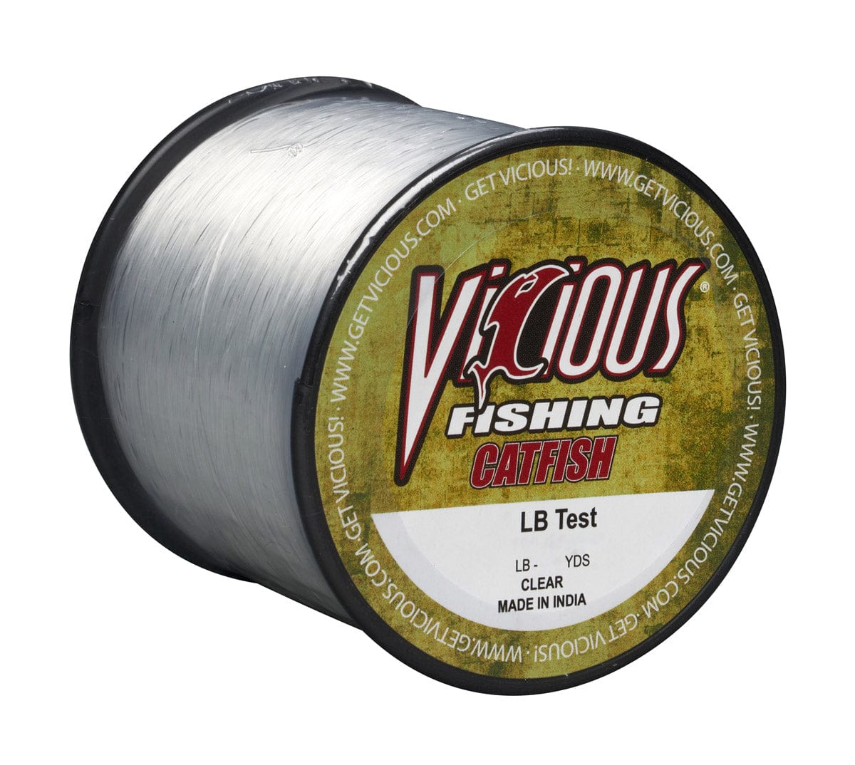 Monofilament Vicious Catfish Clear Mono 25 lb Test Fishing Line 485 Vicious Catfish Clear Mono – Abrasion-Resistant Line  