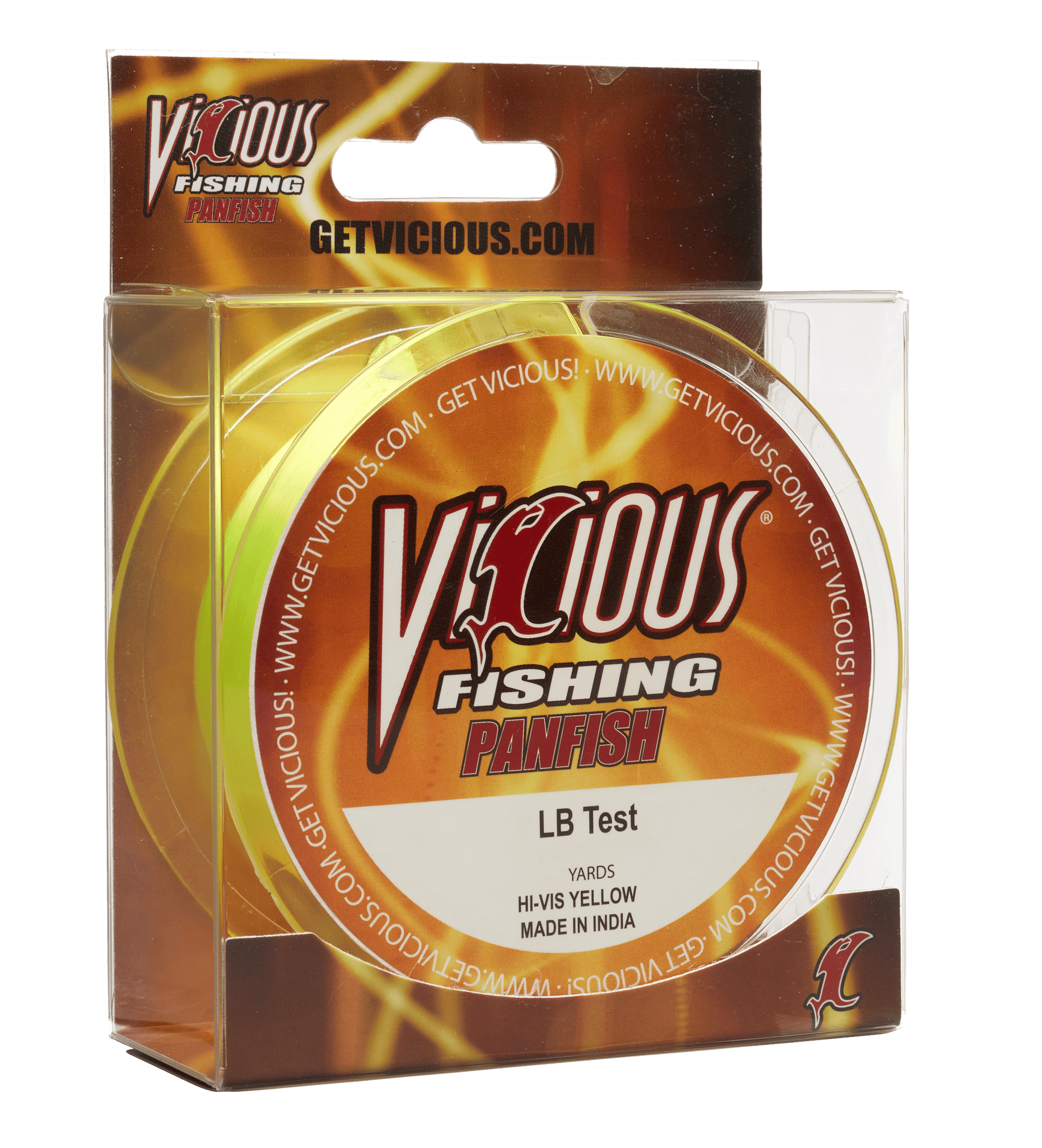 Fishing Line Vicious Panfish Hi-Vis Yellow Mono - 8 Lb Test Vicious Panfish Hi-Vis Yellow Mono - Pescador Fishing Supply