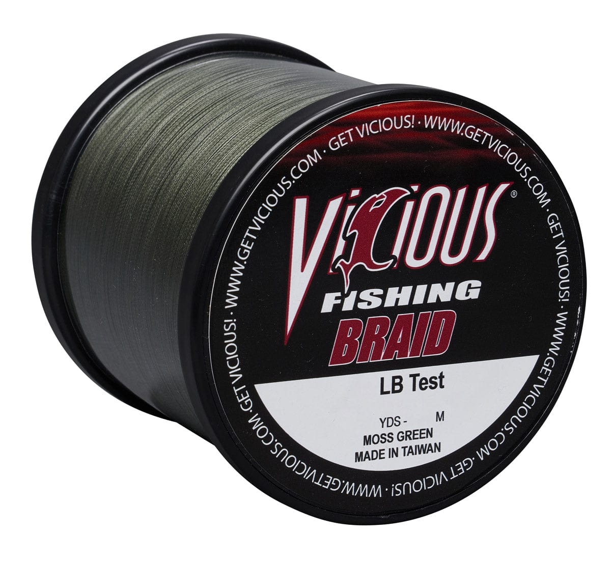 Braid Vicious Standard Green Braid - 65 Lb Test 3000 Vicious Standard Green Braid - 65 Lb Test