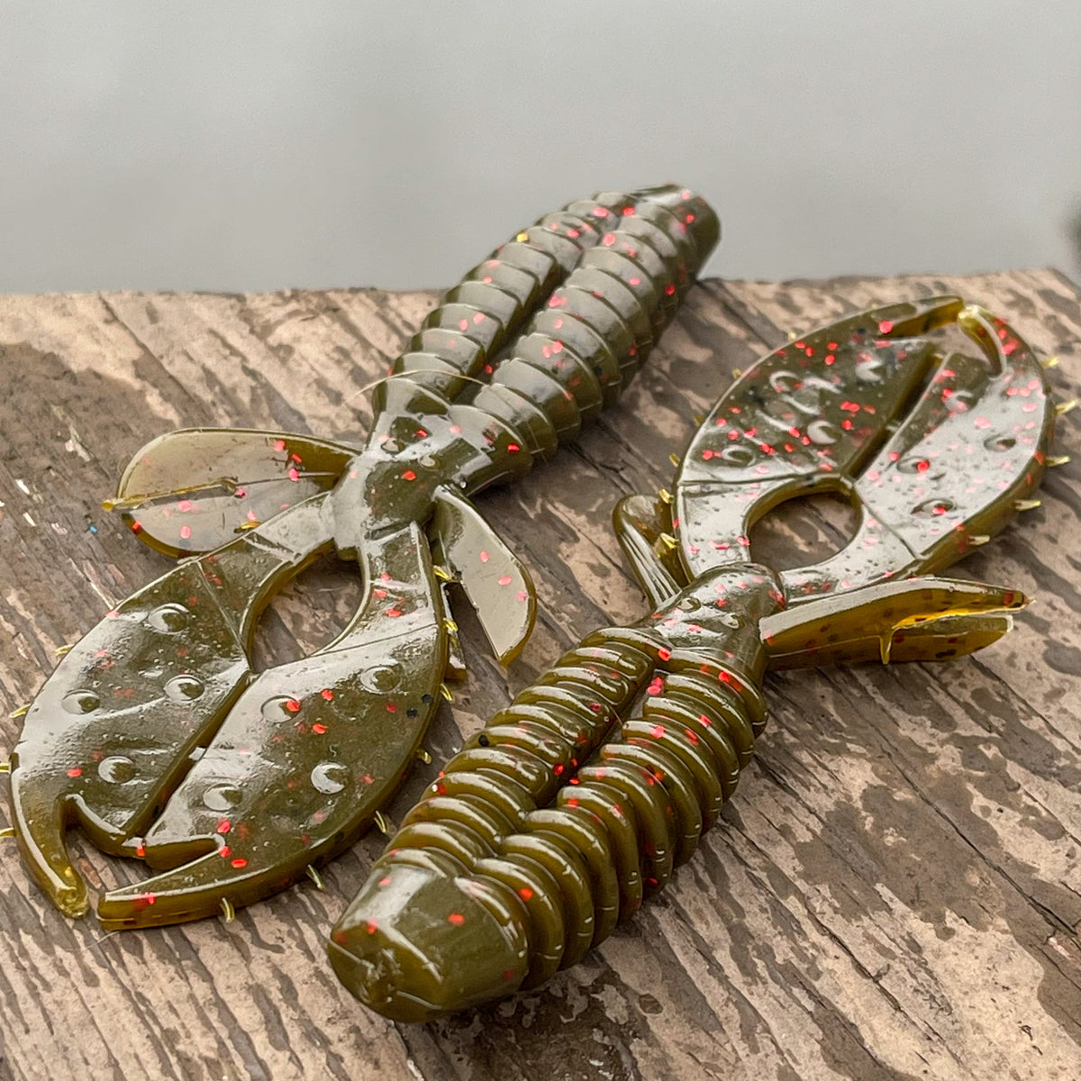 soft plastic Warthog (Beaver) - 8 Count Green Pumpkin Red Warthog (Beaver) - 8 Count