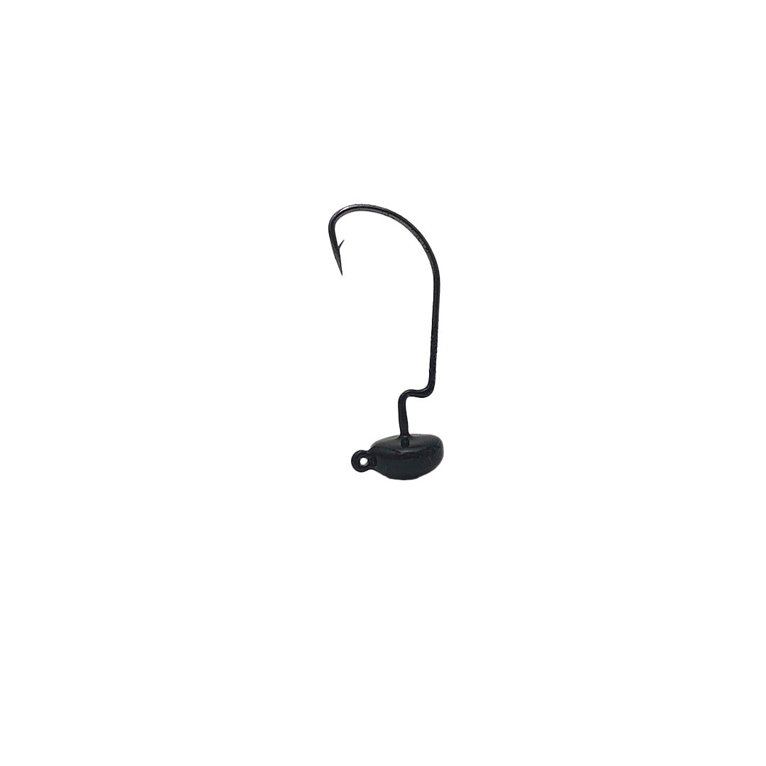 ned head Weedless Ned Heads 1/8 oz. / Black / 1/0 Weedless Ned Heads