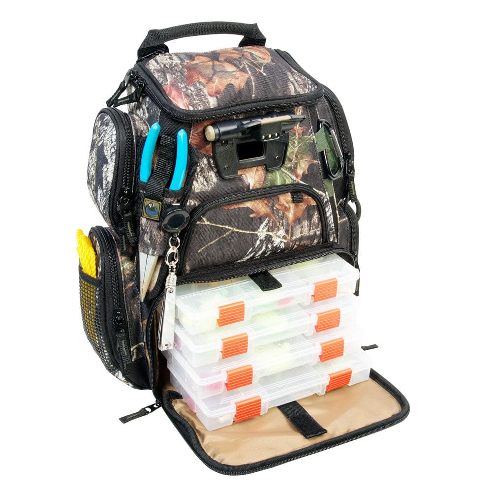 Outdoor Wild River RECON Mossy Oak Compact Lighted Backpack w/4 PT3500 Trays