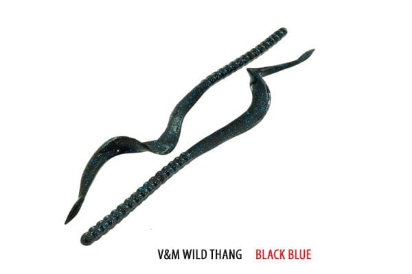 Soft Plastic Wild Thang Worm 8.5" / Black Blue Wild Thang Worm