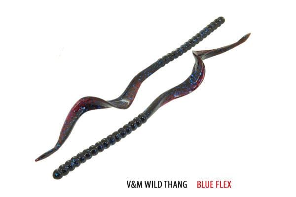 Soft Plastic Wild Thang Worm 8.5" / Blue Flex Wild Thang Worm