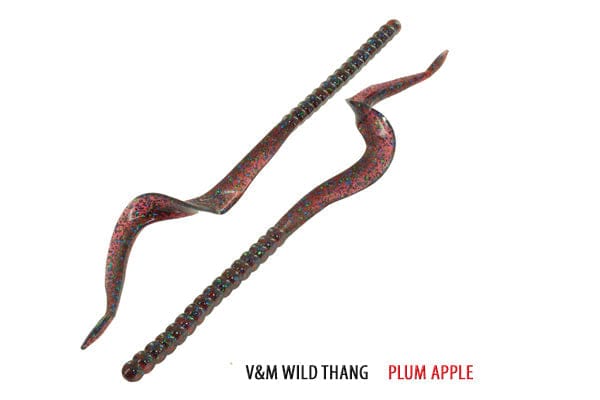 Soft Plastic Wild Thang Worm 8.5" / Plum Apple Wild Thang Worm