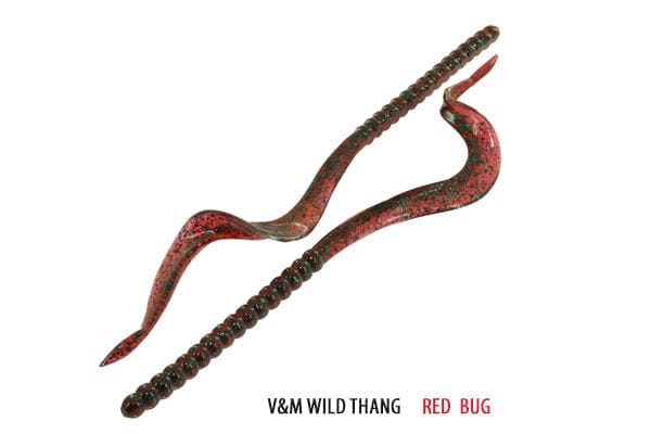 Soft Plastic Wild Thang Worm 8.5" / Red Bug Wild Thang Worm