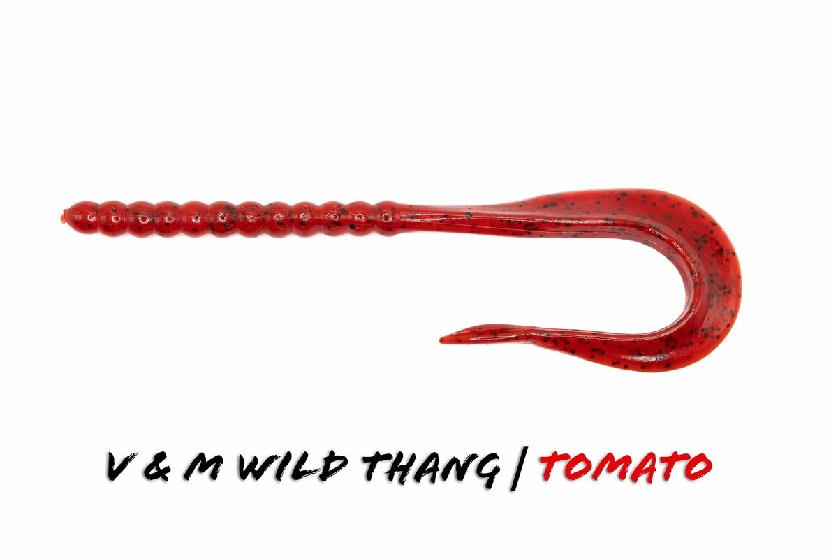 Soft Plastic Wild Thang Worm 8.5" / Tomato Wild Thang Worm