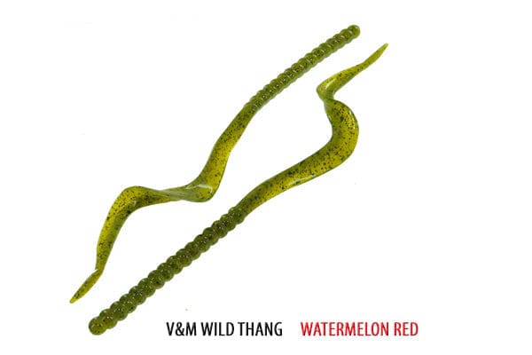 Soft Plastic Wild Thang Worm 8.5" / Watermelon Red Wild Thang Worm