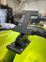 Adjustable dual electronics mount for Wilderness Recon 120 kayak