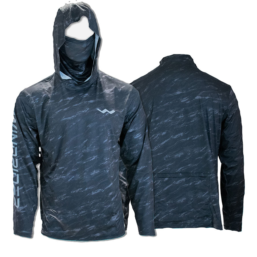 Fishing Shirt WindRider Atoll Hooded Fishing Shirt with Gaiter – UPF 50+ Black Ice / S WindRider Atoll Hooded Fishing Shirt – Pescador Fishing Supply