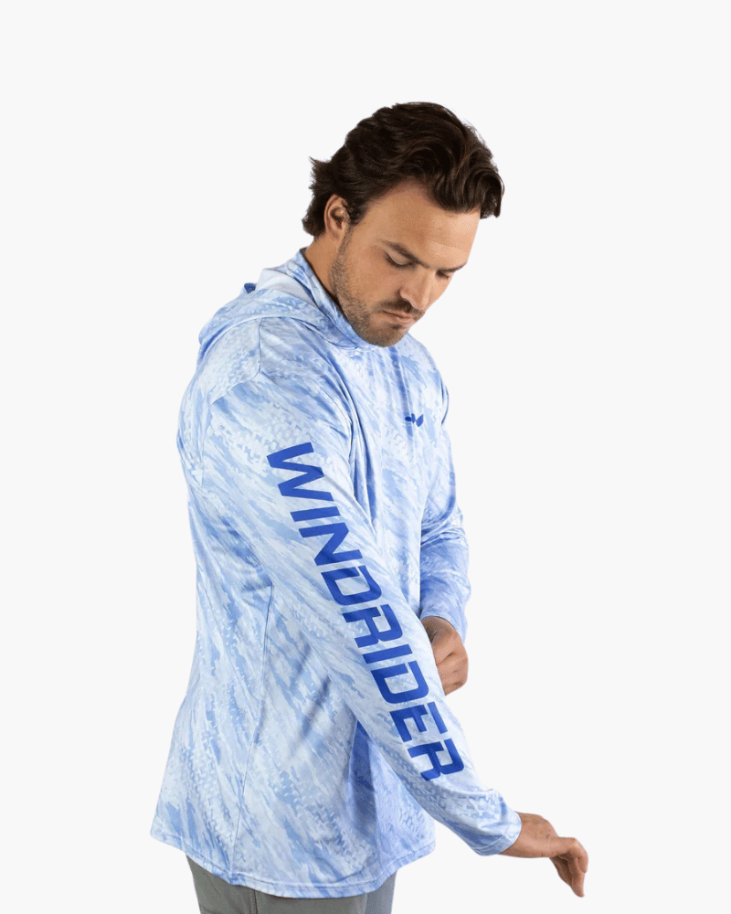 Fishing Shirt WindRider Hooded Helios Fishing Shirt with Gaiter WindRider Hooded Helios Fishing Shirt – Pescador Fishing Supply