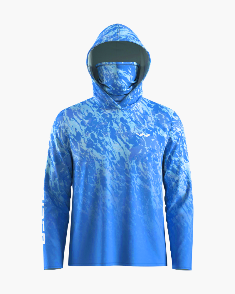 Fishing Shirt WindRider Hooded Helios Fishing Shirt with Gaiter Stormy Seas / S WindRider Hooded Helios Fishing Shirt – Pescador Fishing Supply