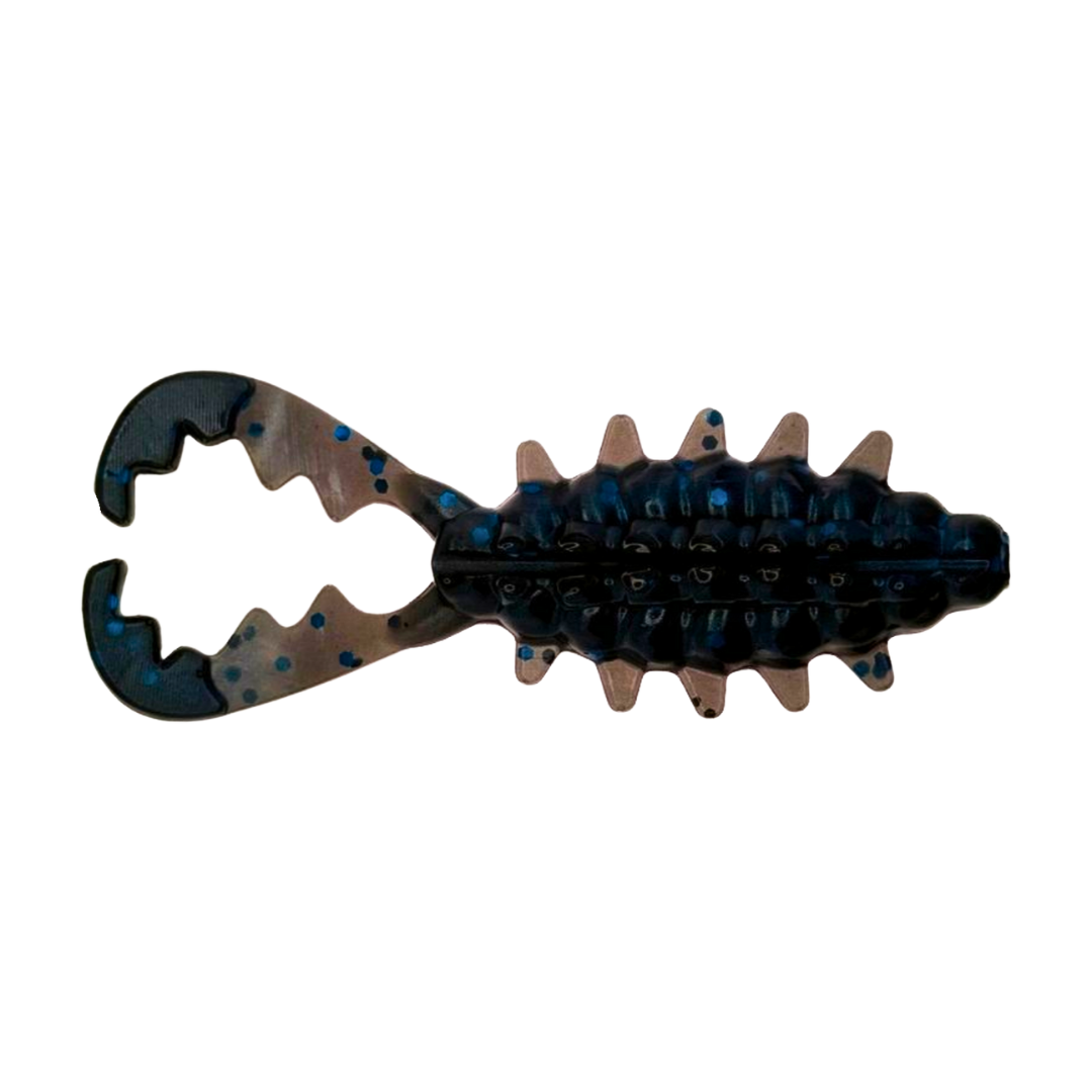 Soft Plastics WM Bayou Baby Bio Craw – BFS / Cheb Rigs / Texas Rigs Black and Blue WM Bayou Baby Bio Craw – Compact Finesse Craw – Pescador Fishing Supply