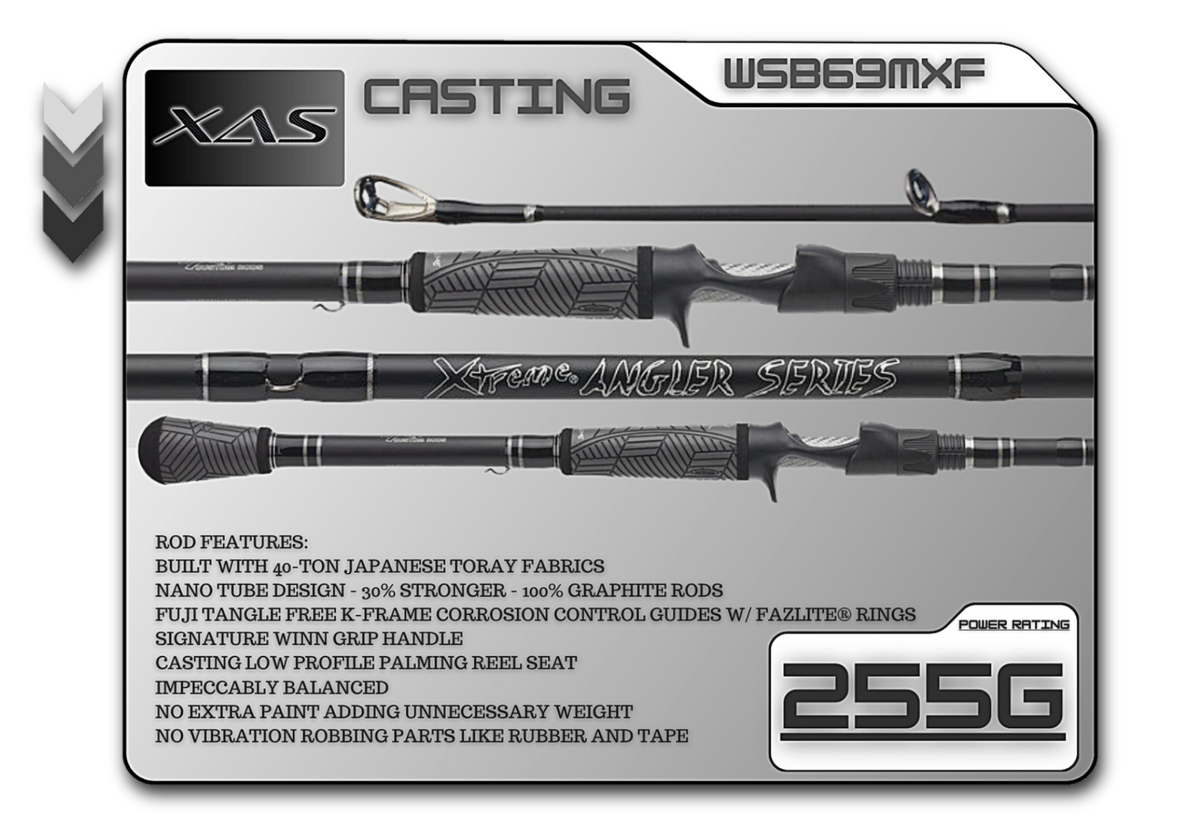 Fish Xtreme 6&#39;9&quot; Medium X-Fast casting rod