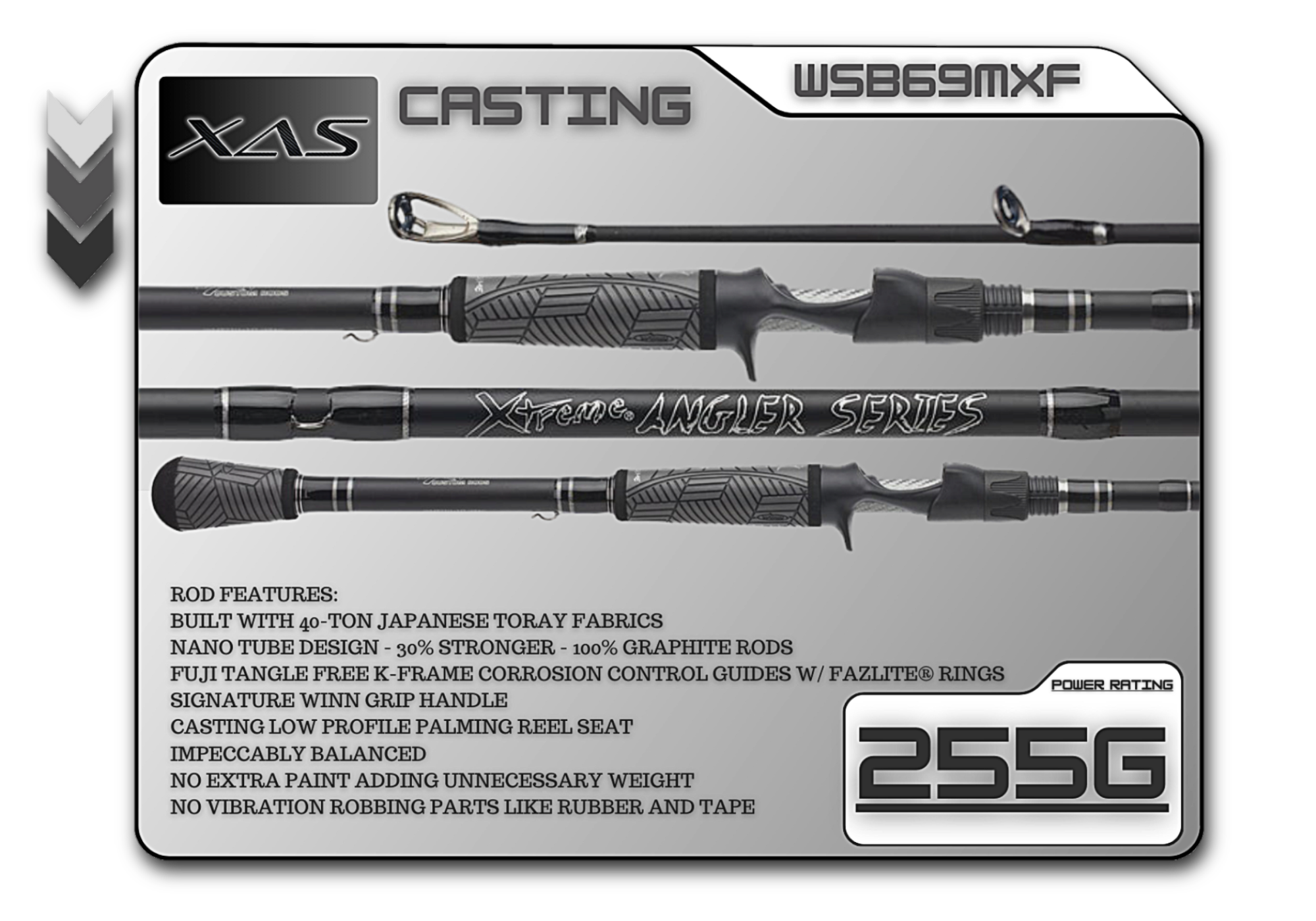 Fish Xtreme 6'9" Medium X-Fast casting rod